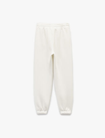 Şardonlu Cepli Beli Bağcıklı Rahat Kalıp Jogger Eşofman Altı