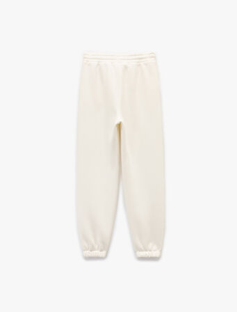 Şardonlu Cepli Beli Bağcıklı Rahat Kalıp Jogger Eşofman Altı