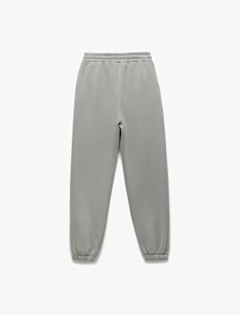 Şardonlu Cepli Beli Bağcıklı Rahat Kalıp Jogger Eşofman Altı