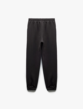 Şardonlu Cepli Beli Bağcıklı Rahat Kalıp Jogger Eşofman Altı