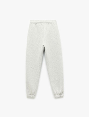 Şardonlu Cepli Beli Bağcıklı Rahat Kalıp Jogger Eşofman Altı