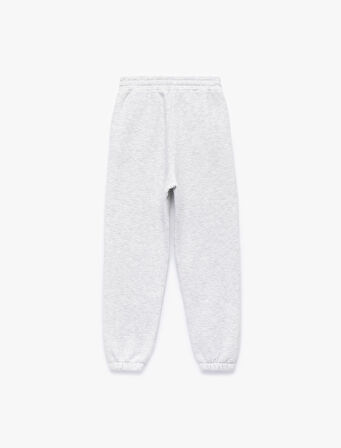 Şardonlu Cepli Beli Bağcıklı Rahat Kalıp Jogger Eşofman Altı