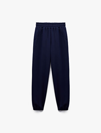 Şardonlu Cepli Beli Lastikli Oversize Jogger Eşofman Altı