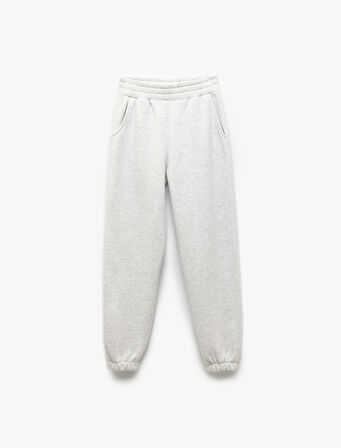 Şardonlu Cepli Beli Lastikli Oversize Jogger Eşofman Altı