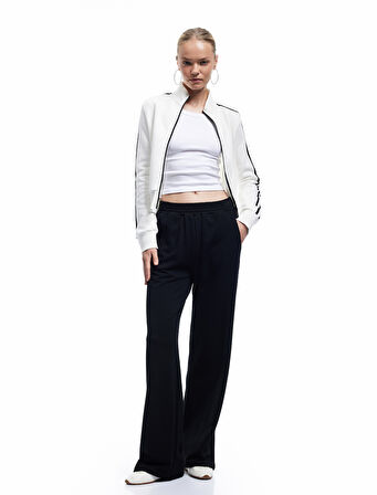 Beli Lastikli Rahat Kalıp Cepli İspanyol Paça Eşofman Altı