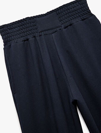 Beli Lastikli Yüksek Bel Cepli Rahat Kalıp Jogger Eşofman Altı