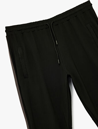 Beli Bağcıklı Biyeli Cep Detaylı Spor Eşofman Altı