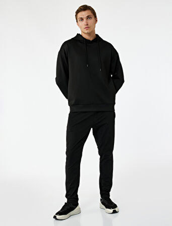 Beli Bağcıklı Biyeli Cep Detaylı Spor Eşofman Altı