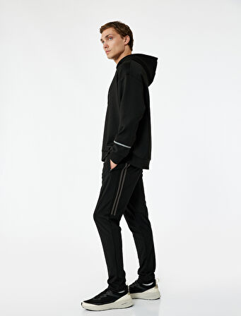 Beli Bağcıklı Biyeli Cep Detaylı Spor Eşofman Altı