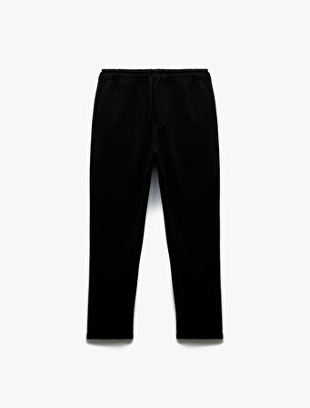 Straight Fit Cep Detaylı Rahat Kesim Beli Bağcıklı Pantolon