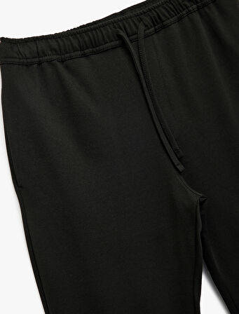 Straight Fit Pike Kumaş Cep Detaylı Beli Bağcıklı Pantolon