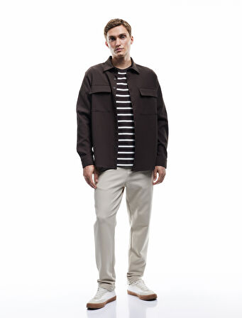 Cep Detaylı Katlamalı Paça Beli Bağcıklı Pantolon