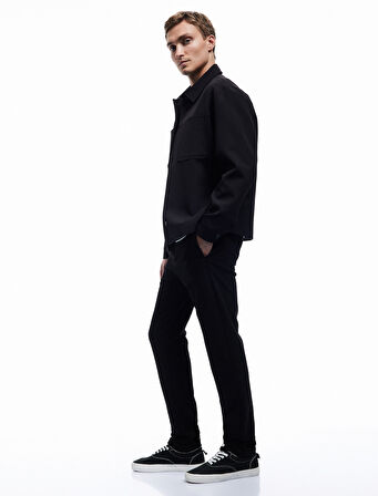 Cep Detaylı Katlamalı Paça Beli Bağcıklı Pantolon