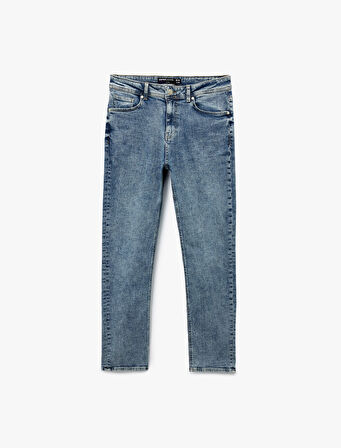 Pamuklu Normal Bel Slim Fit Jean Pantolon - Brad Jean