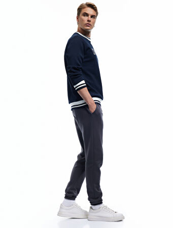 Beli Bağcıklı Şardonlu Cep Detaylı Jogger Eşofman Altı