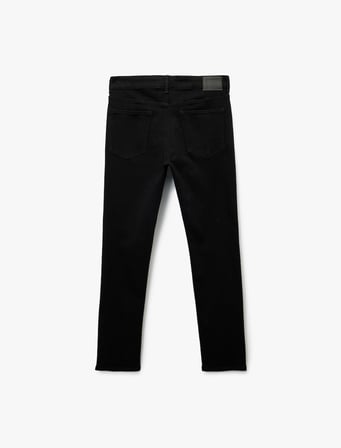 Pamuklu Cepli Normal Bel Slim Fit Jean Pantolon - Brad Jean