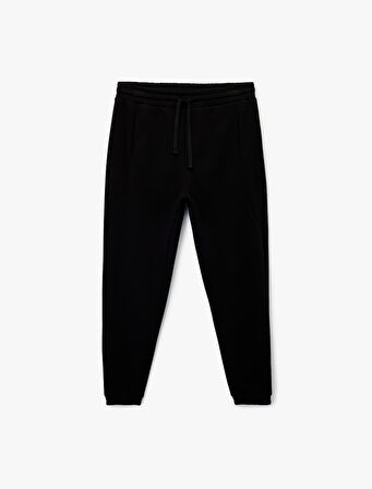 Beli Bağcıklı Şardonlu Cepli Jogger Eşofman Altı