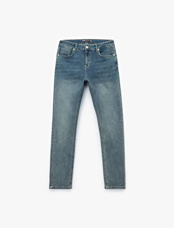 Pamuklu Normal Bel Slim Fit Jean Pantolon - Brad Jean