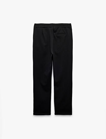 Beli Bağcıklı Cepli Katlamalı Paça Pantolon Görünümlü Eşofman Altı