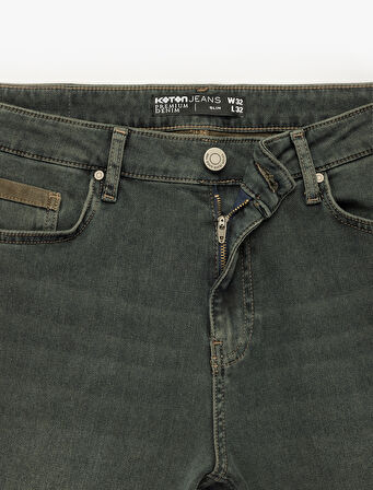 Pamuklu Normal Bel Slim Fit Jean Pantolon - Brad Jean