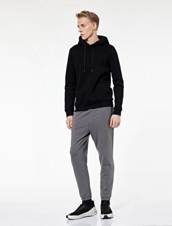 Pamuklu Fermuarlı Cepli Beli Bağcıklı Jogger Eşofman Altı