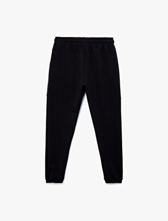 Pamuklu Fermuarlı Cepli Beli Bağcıklı Jogger Eşofman Altı