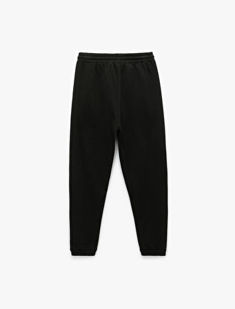 Pamuklu Cep Detaylı Beli Bağcıklı Jogger Eşofman Altı