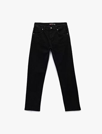 Normal Bel Pamuklu Straight Fit Jean Pantolon - Mark Jean