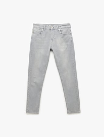Normal Bel Pamuklu Skinny Fit Jean Pantolon - Michael Jean