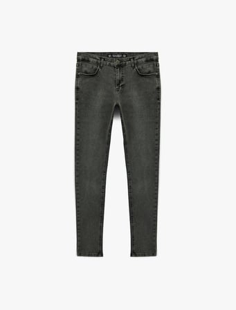 Normal Bel Pamuklu Skinny Fit Jean Pantolon - Michael Jean