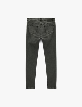Normal Bel Pamuklu Skinny Fit Jean Pantolon - Michael Jean