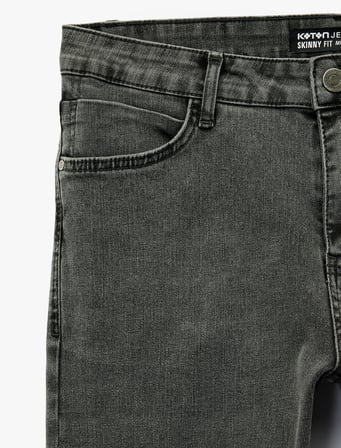 Normal Bel Pamuklu Skinny Fit Jean Pantolon - Michael Jean