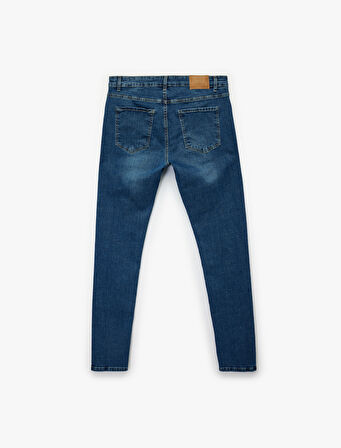 Normal Bel Pamuklu Skinny Fit Jean Pantolon - Michael Jean