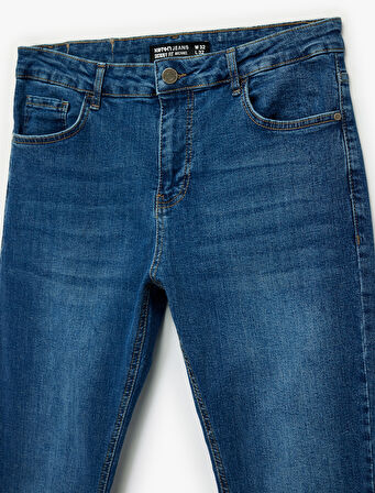 Normal Bel Pamuklu Skinny Fit Jean Pantolon - Michael Jean