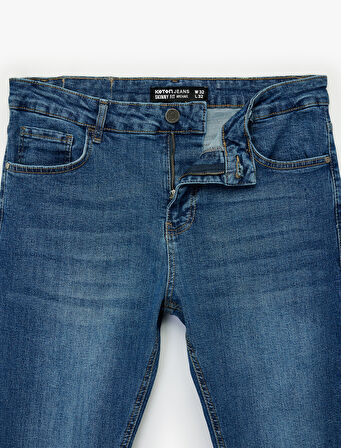 Normal Bel Pamuklu Skinny Fit Jean Pantolon - Michael Jean