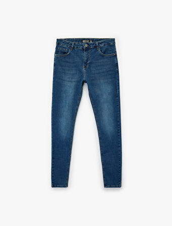 Normal Bel Pamuklu Skinny Fit Jean Pantolon - Michael Jean