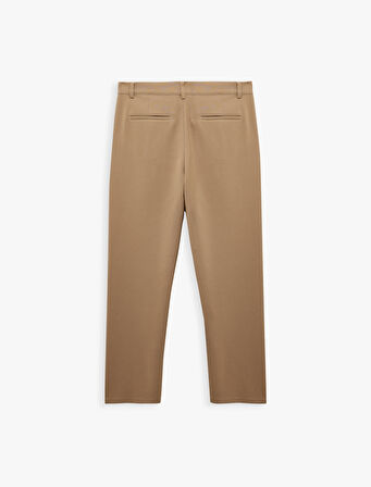 Pileli Oversize Cep Detaylı Kumaş Pantolon