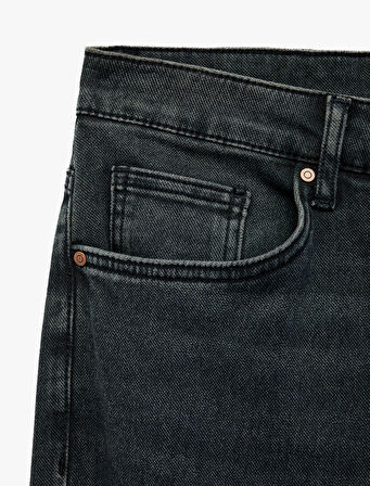 Normal Bel Pamuklu Straight Fit Jean Pantolon - Mark Jean