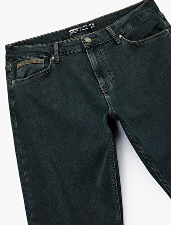 Normal Bel Pamuklu Straight Fit Jean Pantolon - Mark Jean