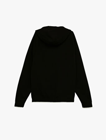 Kanguru Cepli Lastik Detaylı Uzun Kollu Kapüşonlu Sweatshirt