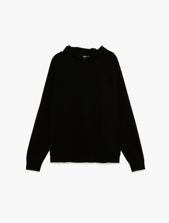 Kanguru Cepli Lastik Detaylı Uzun Kollu Kapüşonlu Sweatshirt