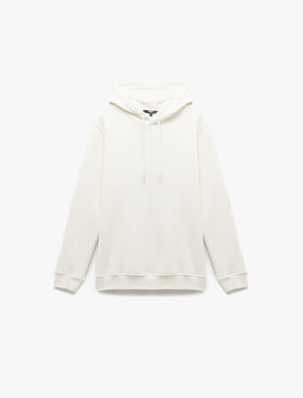 Şardonlu Uzun Kollu Basic Kapşonlu Sweatshirt