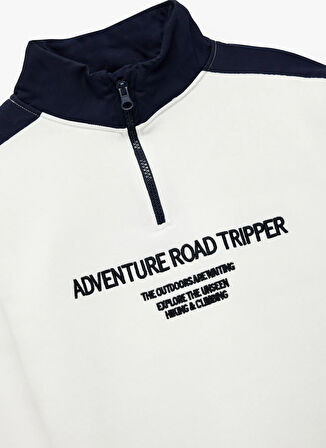 Koton Baskılı Erkek Çocuk Ekru Sweatshırt 6WKB10114TK