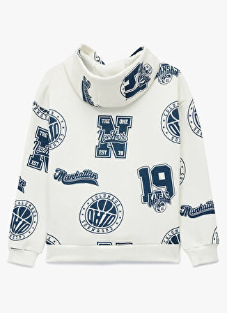 Koton Baskılı Erkek Çocuk Ekru Sweatshırt 6WKB10140TK