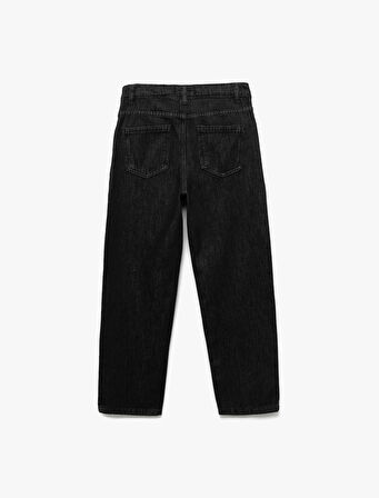 Pamuklu Rahat Kesim Denim Pantolon