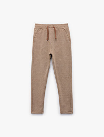 Beli Bağlamalı Cepli Basic Eşofman Altı