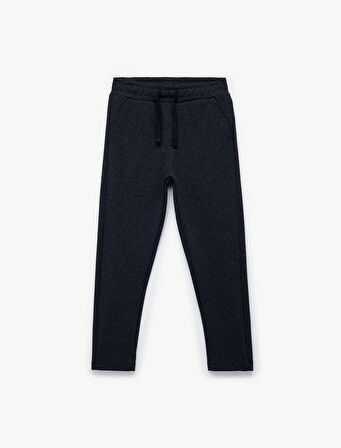 Beli Bağlamalı Cepli Basic Eşofman Altı