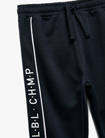 Baskılı Beli Lastikli Eşofman Altı