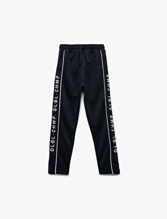 Baskılı Beli Lastikli Eşofman Altı