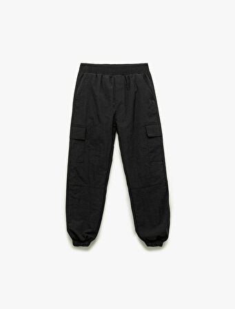 Beli Lastikli Kargo Cepli Jogger Pantolon